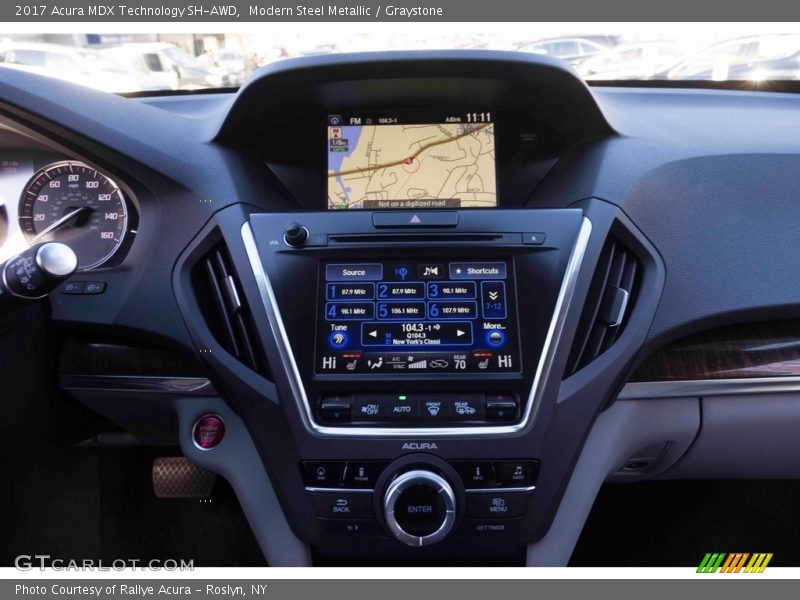 Modern Steel Metallic / Graystone 2017 Acura MDX Technology SH-AWD