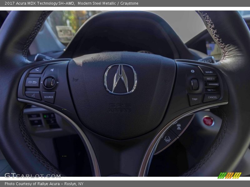 Modern Steel Metallic / Graystone 2017 Acura MDX Technology SH-AWD