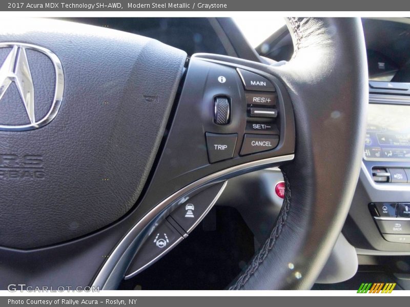 Modern Steel Metallic / Graystone 2017 Acura MDX Technology SH-AWD