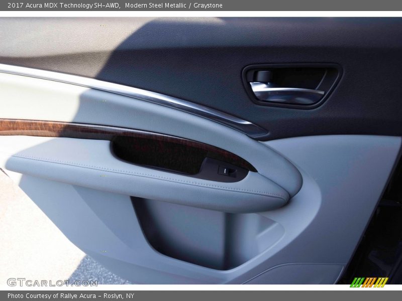 Modern Steel Metallic / Graystone 2017 Acura MDX Technology SH-AWD