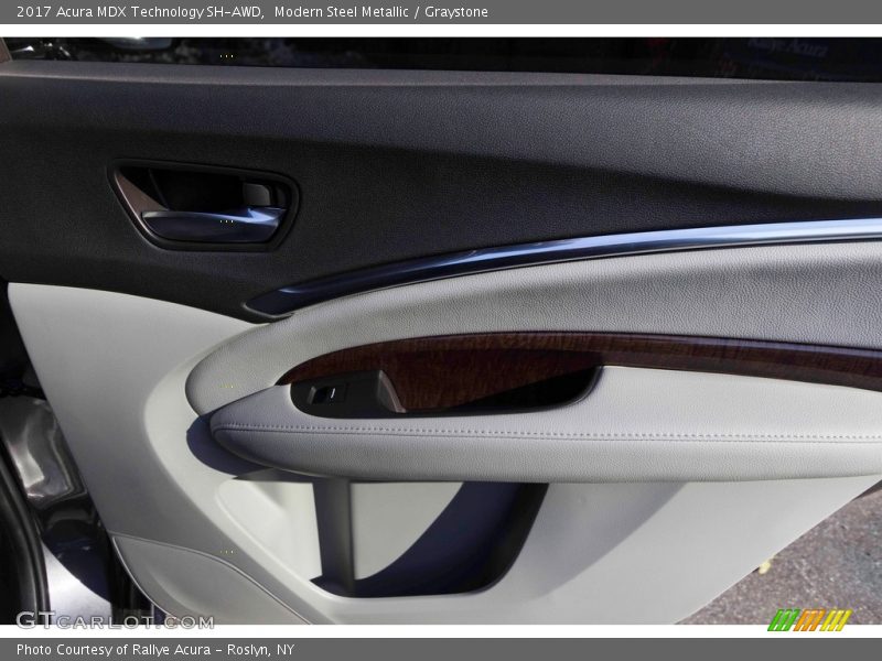 Modern Steel Metallic / Graystone 2017 Acura MDX Technology SH-AWD
