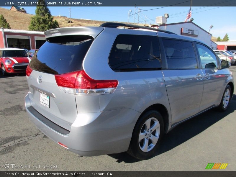 Shoreline Blue Pearl / Light Gray 2014 Toyota Sienna LE