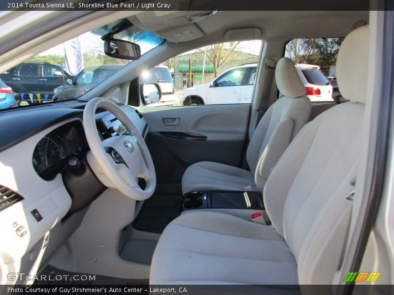Shoreline Blue Pearl / Light Gray 2014 Toyota Sienna LE