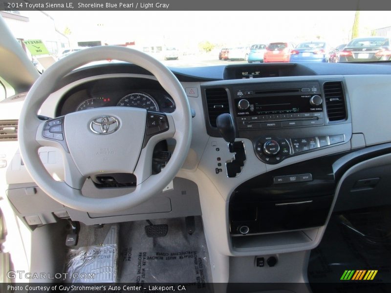 Shoreline Blue Pearl / Light Gray 2014 Toyota Sienna LE