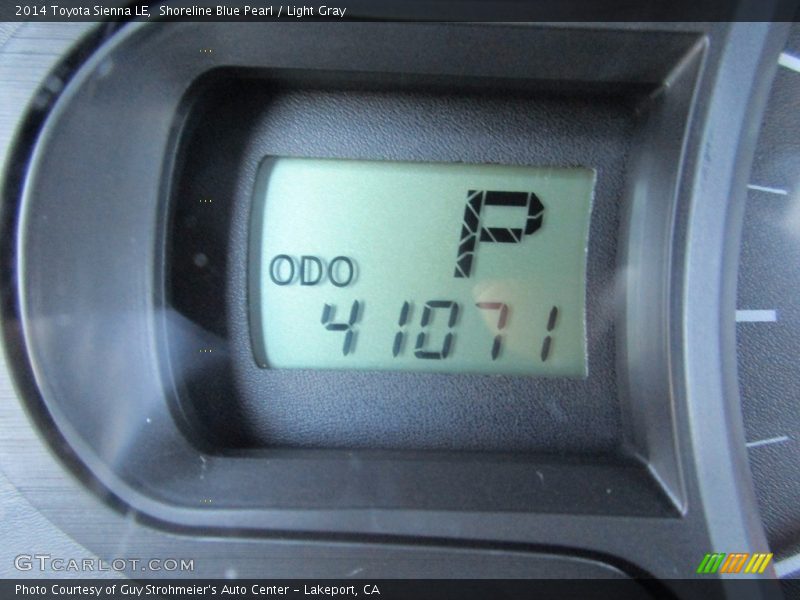 Shoreline Blue Pearl / Light Gray 2014 Toyota Sienna LE