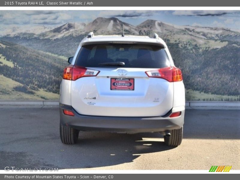 Classic Silver Metallic / Ash 2015 Toyota RAV4 LE