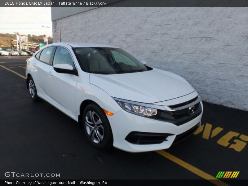 Taffeta White / Black/Ivory 2018 Honda Civic LX Sedan