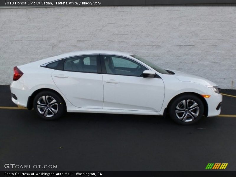 Taffeta White / Black/Ivory 2018 Honda Civic LX Sedan
