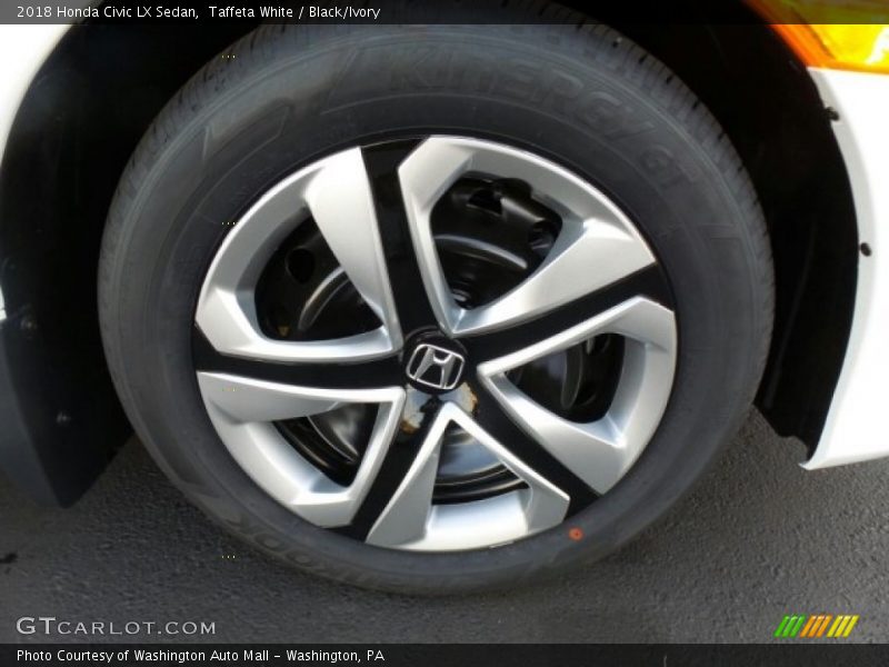 Taffeta White / Black/Ivory 2018 Honda Civic LX Sedan