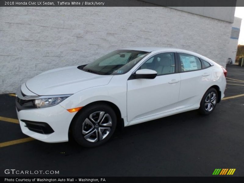Taffeta White / Black/Ivory 2018 Honda Civic LX Sedan