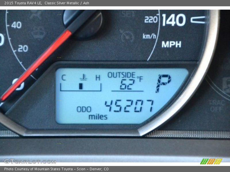 Classic Silver Metallic / Ash 2015 Toyota RAV4 LE