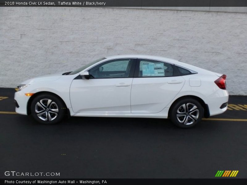 Taffeta White / Black/Ivory 2018 Honda Civic LX Sedan