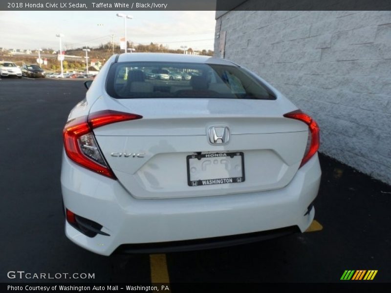 Taffeta White / Black/Ivory 2018 Honda Civic LX Sedan