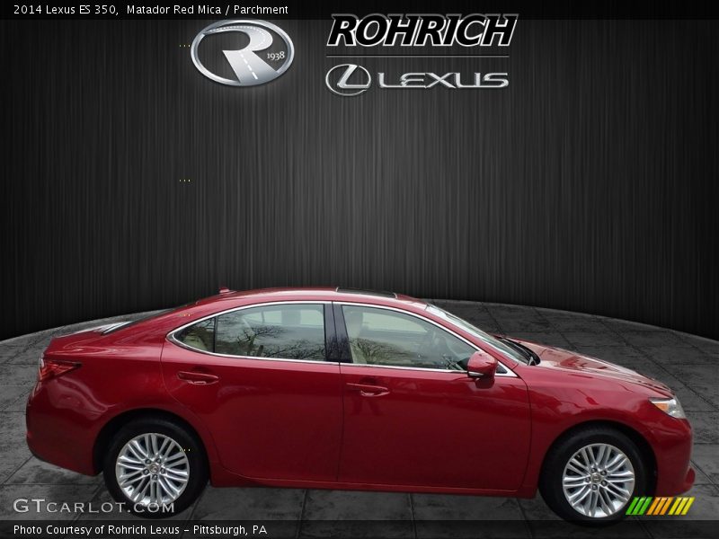 Matador Red Mica / Parchment 2014 Lexus ES 350