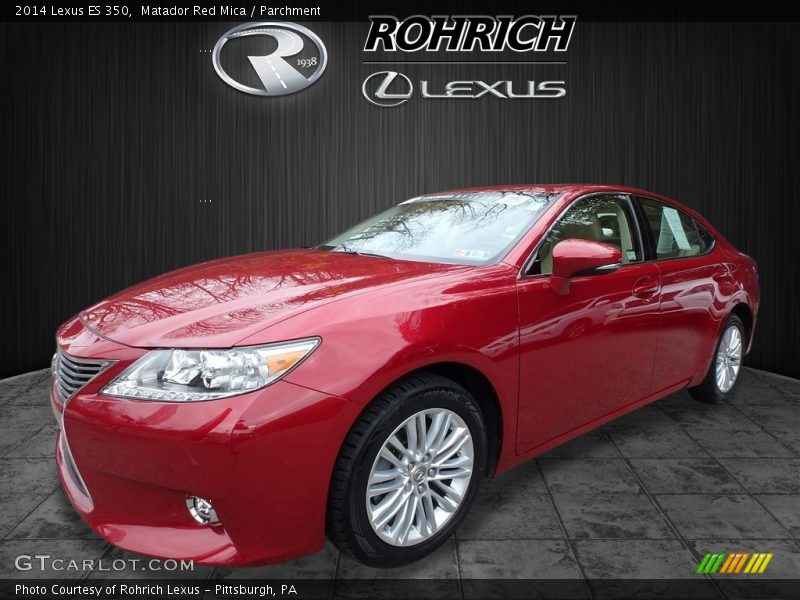 Matador Red Mica / Parchment 2014 Lexus ES 350