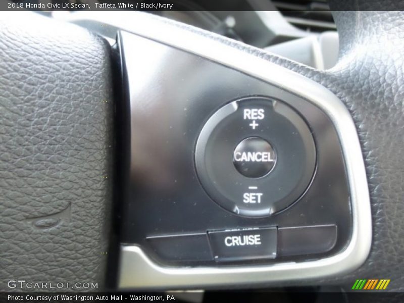 Taffeta White / Black/Ivory 2018 Honda Civic LX Sedan