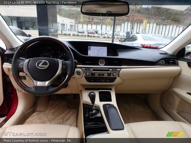 Matador Red Mica / Parchment 2014 Lexus ES 350