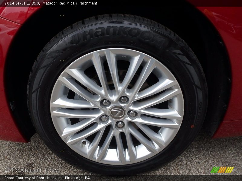 Matador Red Mica / Parchment 2014 Lexus ES 350