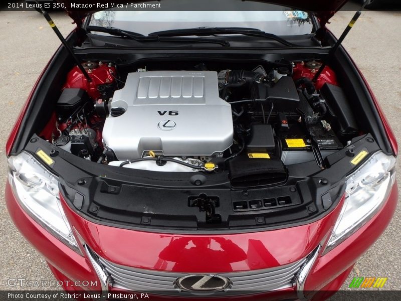 Matador Red Mica / Parchment 2014 Lexus ES 350