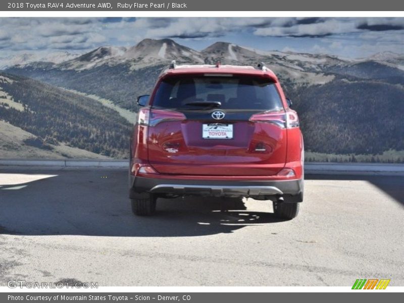 Ruby Flare Pearl / Black 2018 Toyota RAV4 Adventure AWD