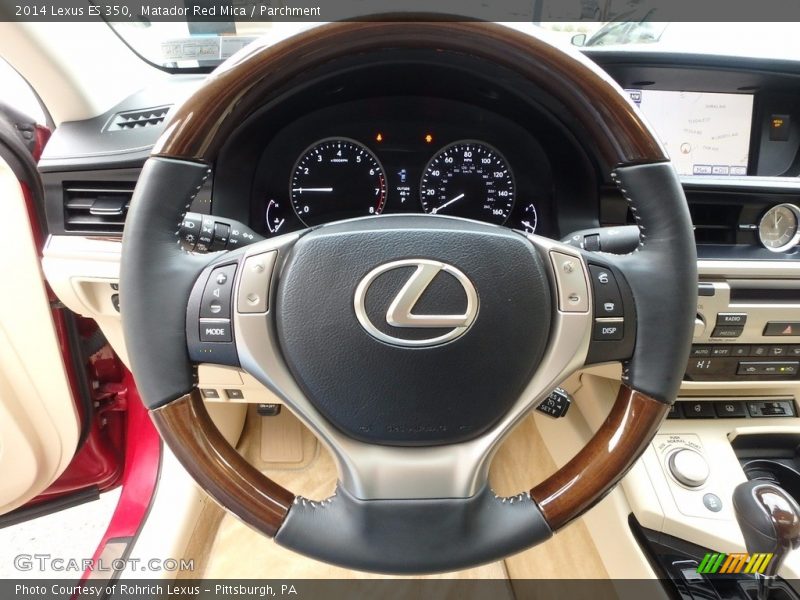 Matador Red Mica / Parchment 2014 Lexus ES 350