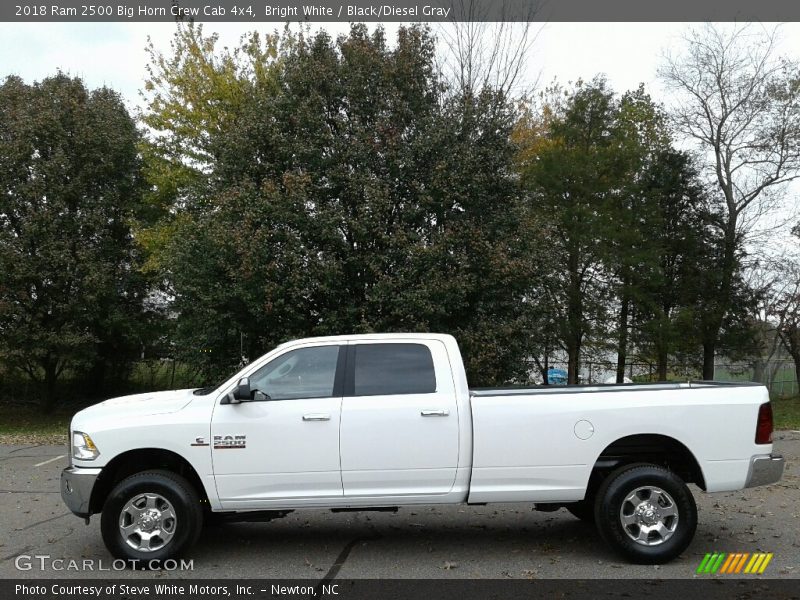 Bright White / Black/Diesel Gray 2018 Ram 2500 Big Horn Crew Cab 4x4