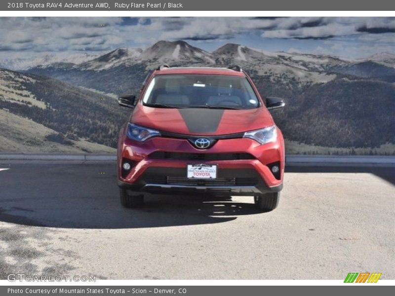 Ruby Flare Pearl / Black 2018 Toyota RAV4 Adventure AWD