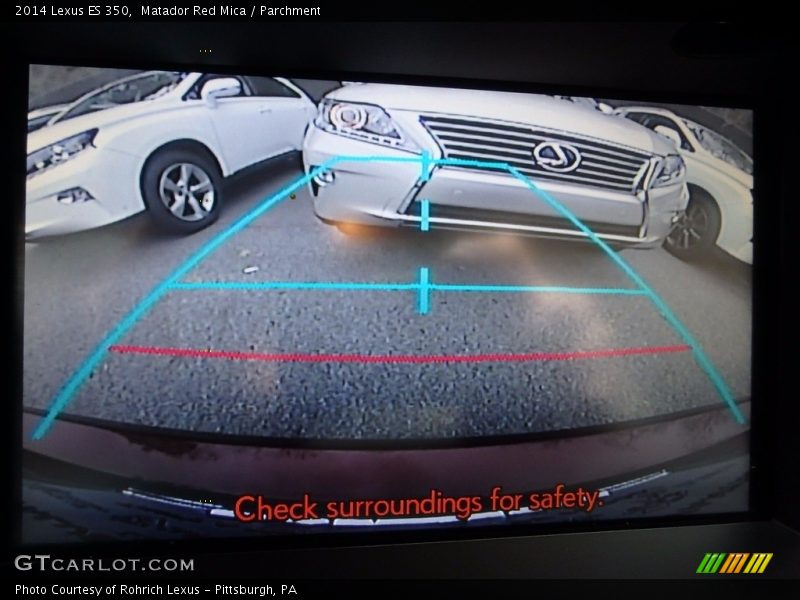 Matador Red Mica / Parchment 2014 Lexus ES 350