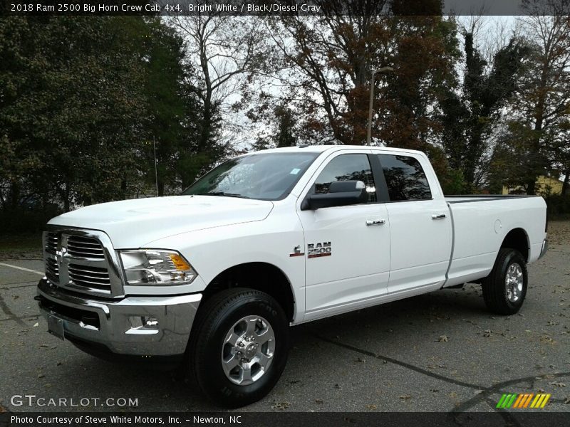Bright White / Black/Diesel Gray 2018 Ram 2500 Big Horn Crew Cab 4x4