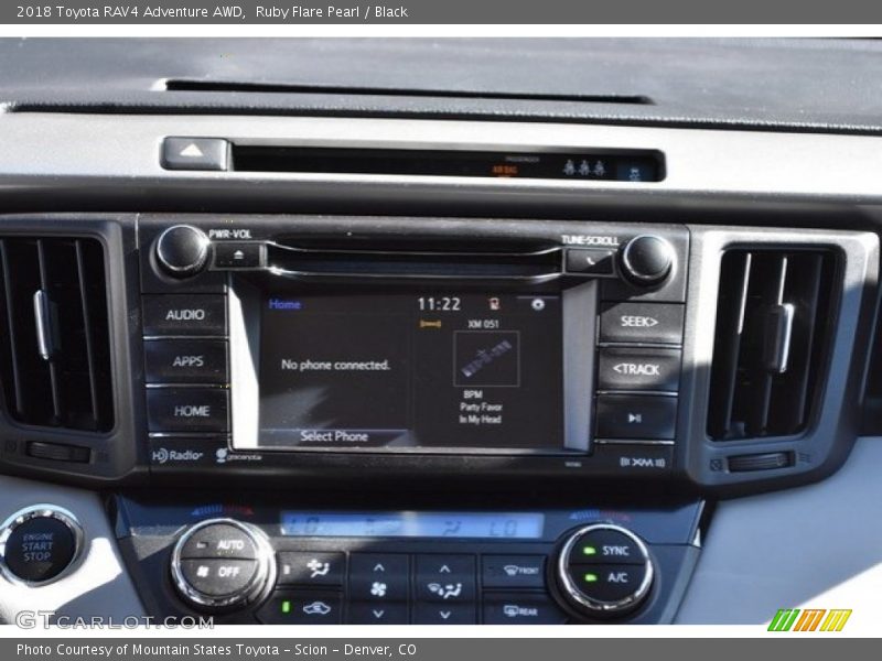 Ruby Flare Pearl / Black 2018 Toyota RAV4 Adventure AWD