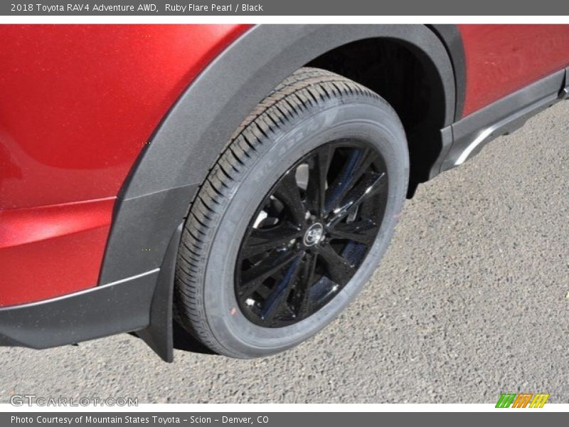 Ruby Flare Pearl / Black 2018 Toyota RAV4 Adventure AWD