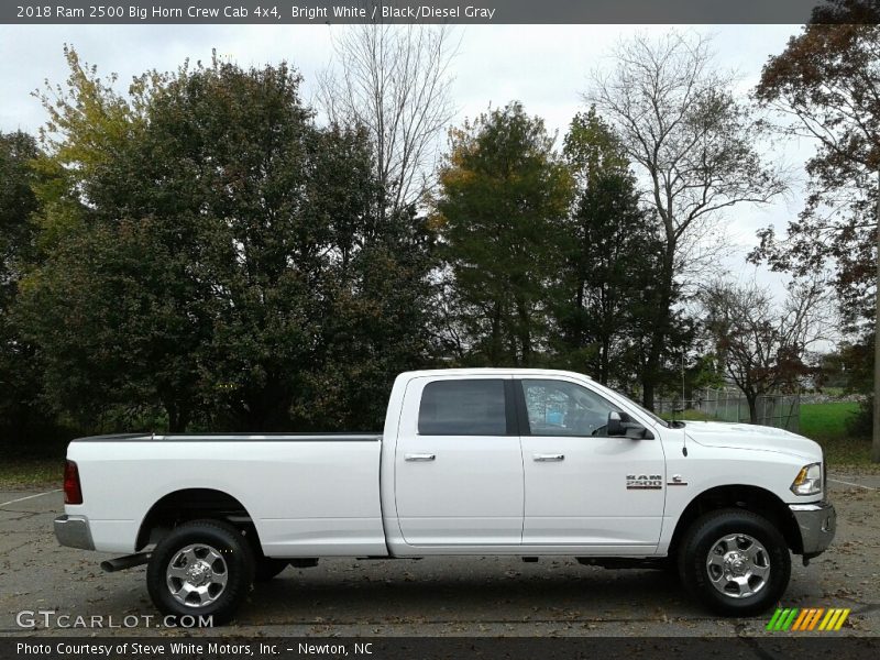 Bright White / Black/Diesel Gray 2018 Ram 2500 Big Horn Crew Cab 4x4