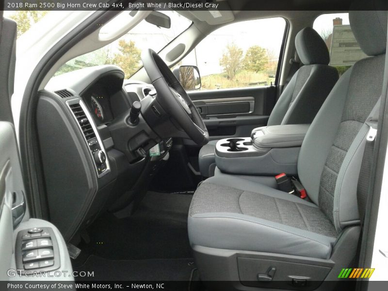  2018 2500 Big Horn Crew Cab 4x4 Black/Diesel Gray Interior