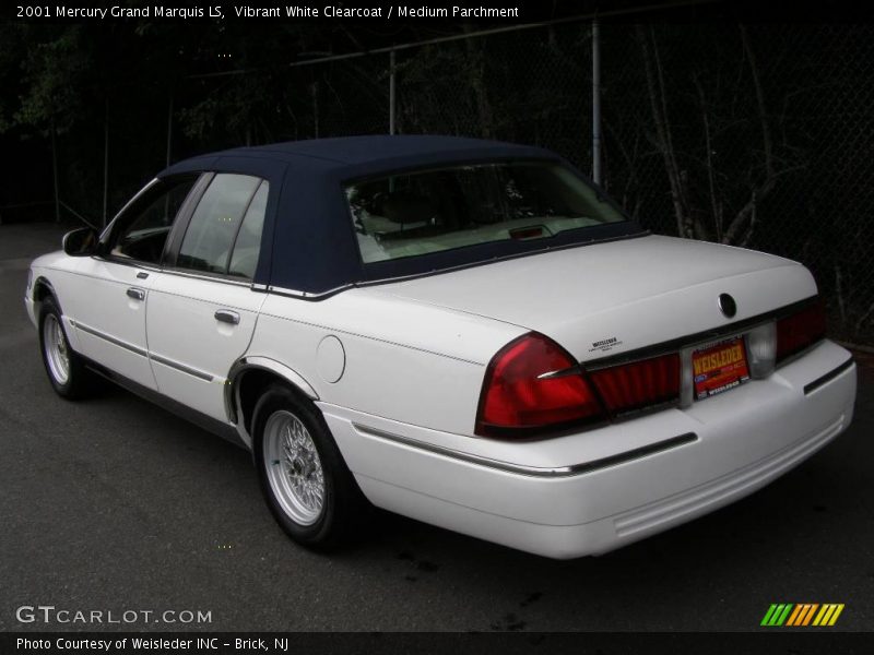 Vibrant White Clearcoat / Medium Parchment 2001 Mercury Grand Marquis LS