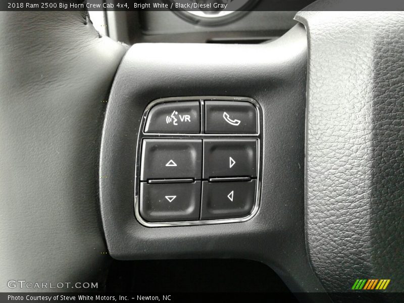 Bright White / Black/Diesel Gray 2018 Ram 2500 Big Horn Crew Cab 4x4