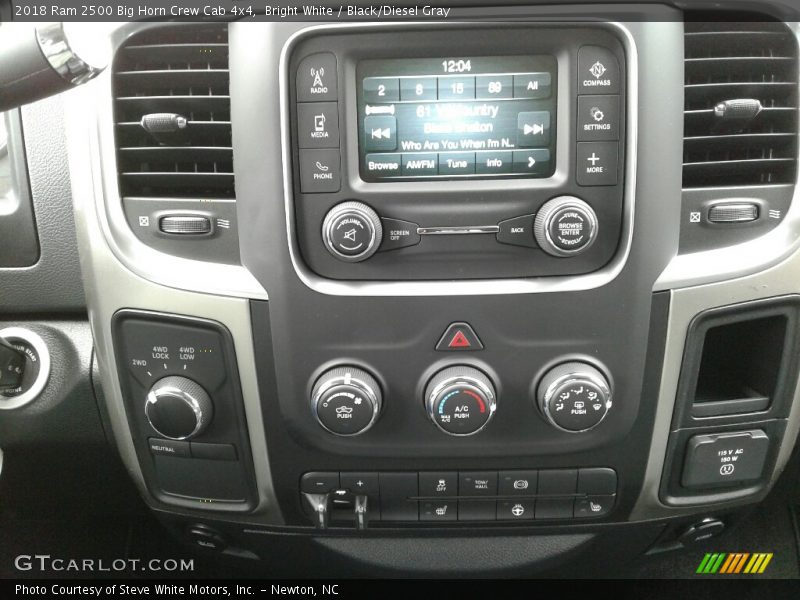 Bright White / Black/Diesel Gray 2018 Ram 2500 Big Horn Crew Cab 4x4
