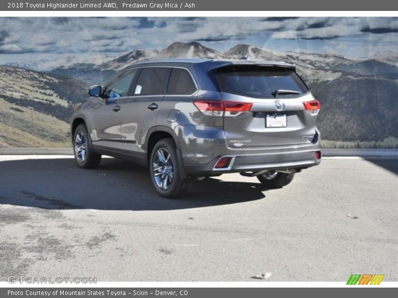 Predawn Gray Mica / Ash 2018 Toyota Highlander Limited AWD