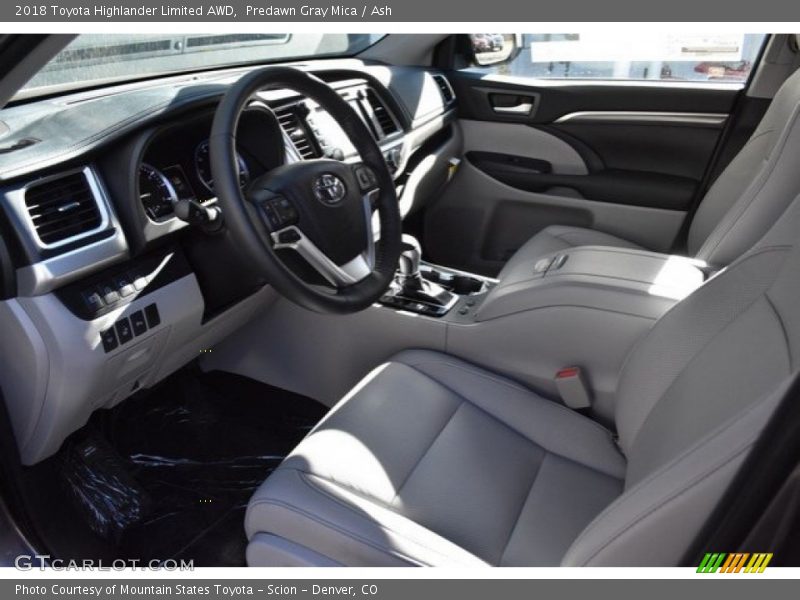 Predawn Gray Mica / Ash 2018 Toyota Highlander Limited AWD