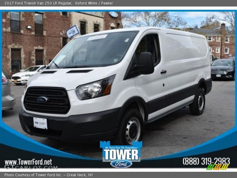 Oxford White / Pewter 2017 Ford Transit Van 250 LR Regular