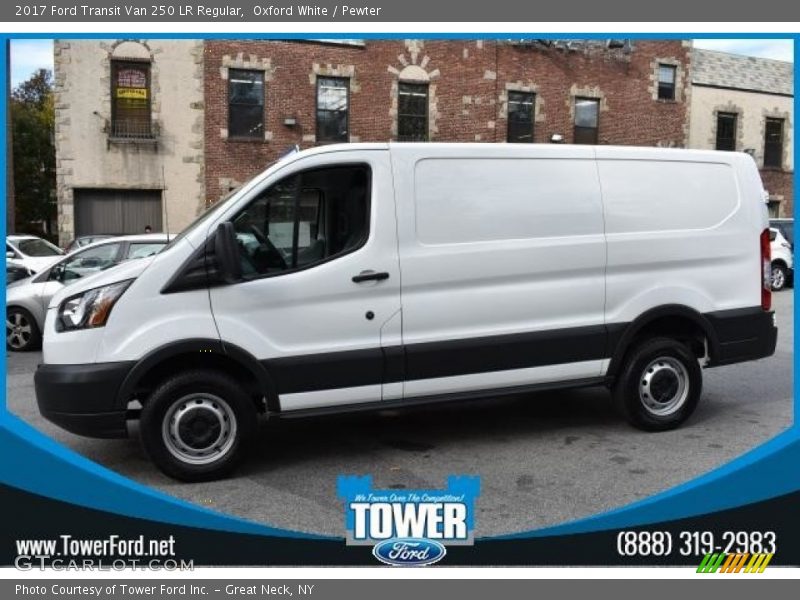 Oxford White / Pewter 2017 Ford Transit Van 250 LR Regular