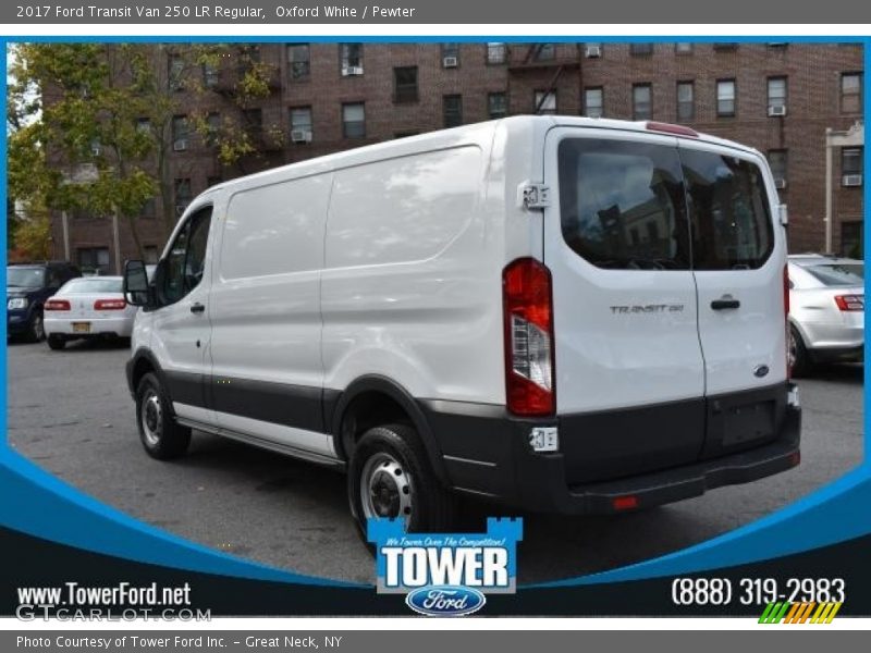 Oxford White / Pewter 2017 Ford Transit Van 250 LR Regular