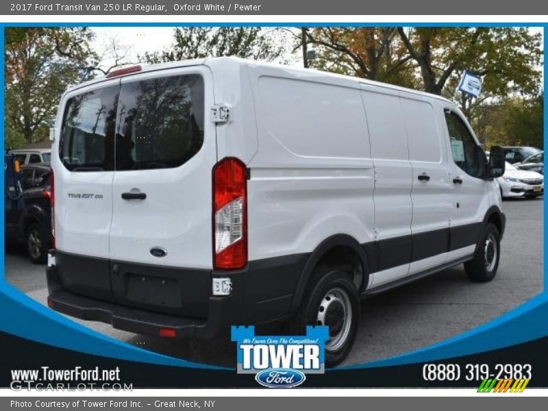 Oxford White / Pewter 2017 Ford Transit Van 250 LR Regular