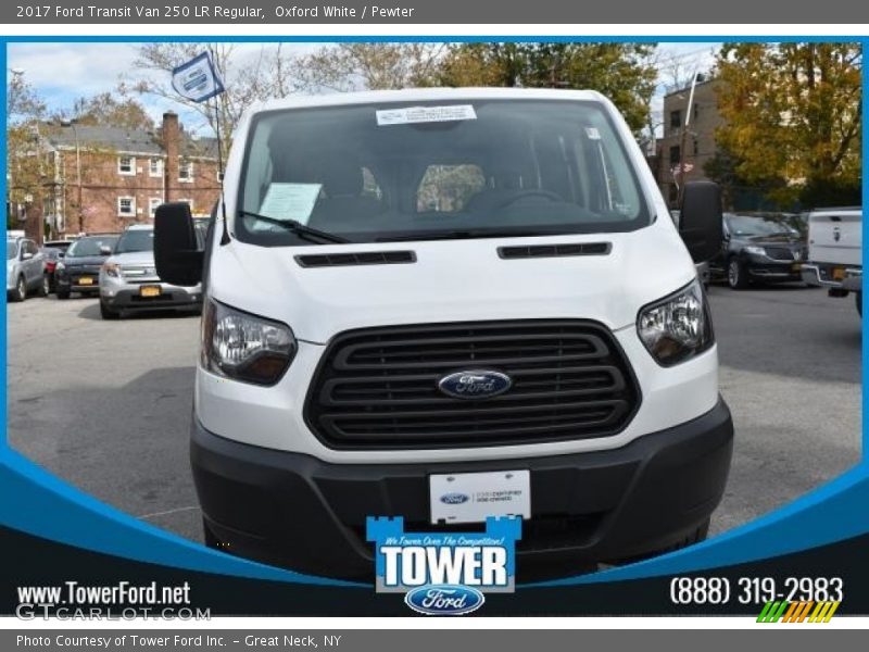 Oxford White / Pewter 2017 Ford Transit Van 250 LR Regular