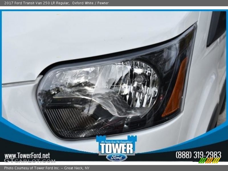 Oxford White / Pewter 2017 Ford Transit Van 250 LR Regular