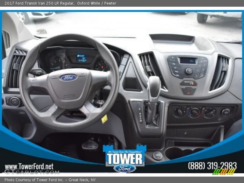 Oxford White / Pewter 2017 Ford Transit Van 250 LR Regular