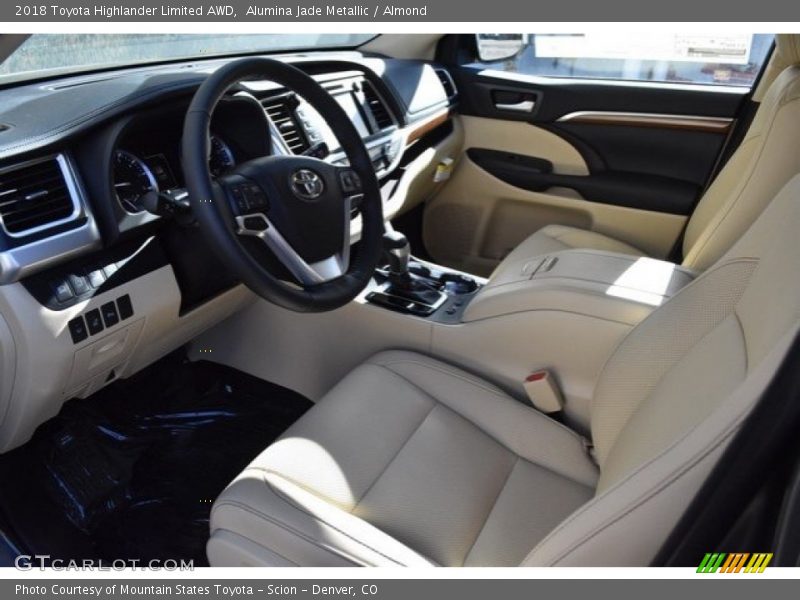 Alumina Jade Metallic / Almond 2018 Toyota Highlander Limited AWD