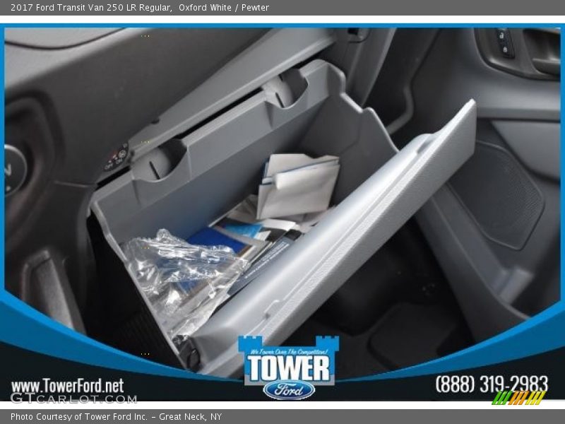 Oxford White / Pewter 2017 Ford Transit Van 250 LR Regular