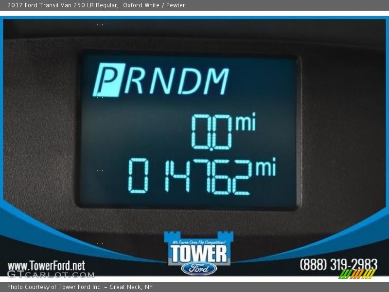 Oxford White / Pewter 2017 Ford Transit Van 250 LR Regular