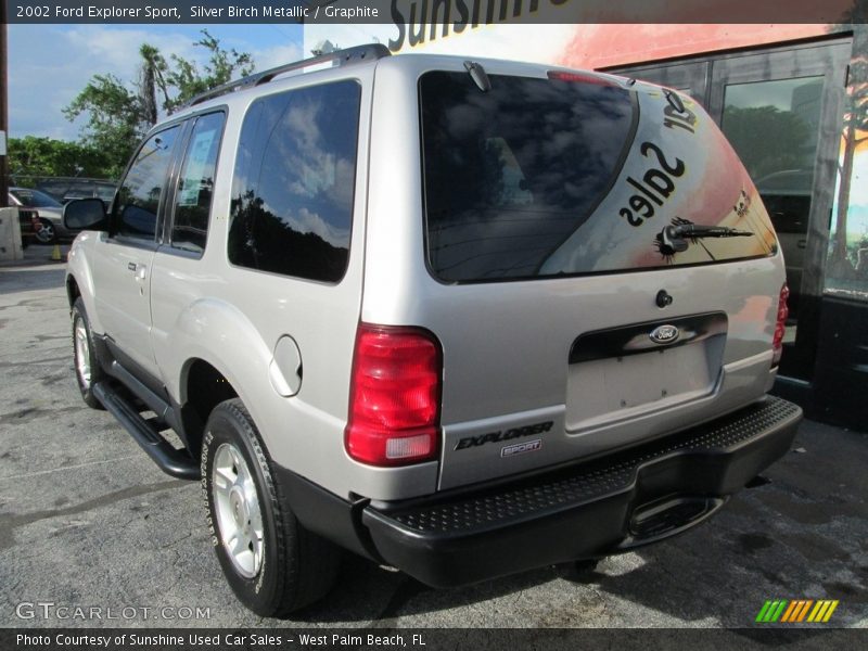 Silver Birch Metallic / Graphite 2002 Ford Explorer Sport