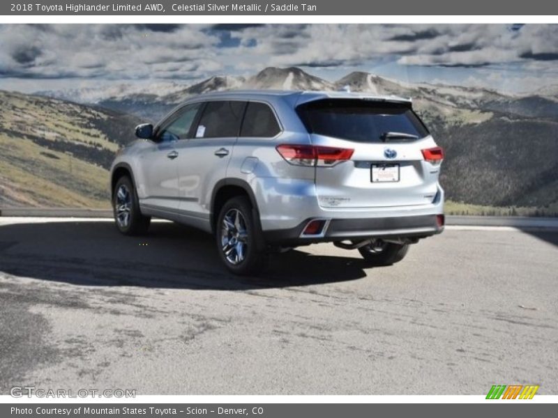 Celestial Silver Metallic / Saddle Tan 2018 Toyota Highlander Limited AWD